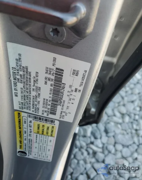 2018 Ford Fusion Titanium/Platinum Hev z USA, uszkodzony, nr VIN 3FA6P0RUXJR124618